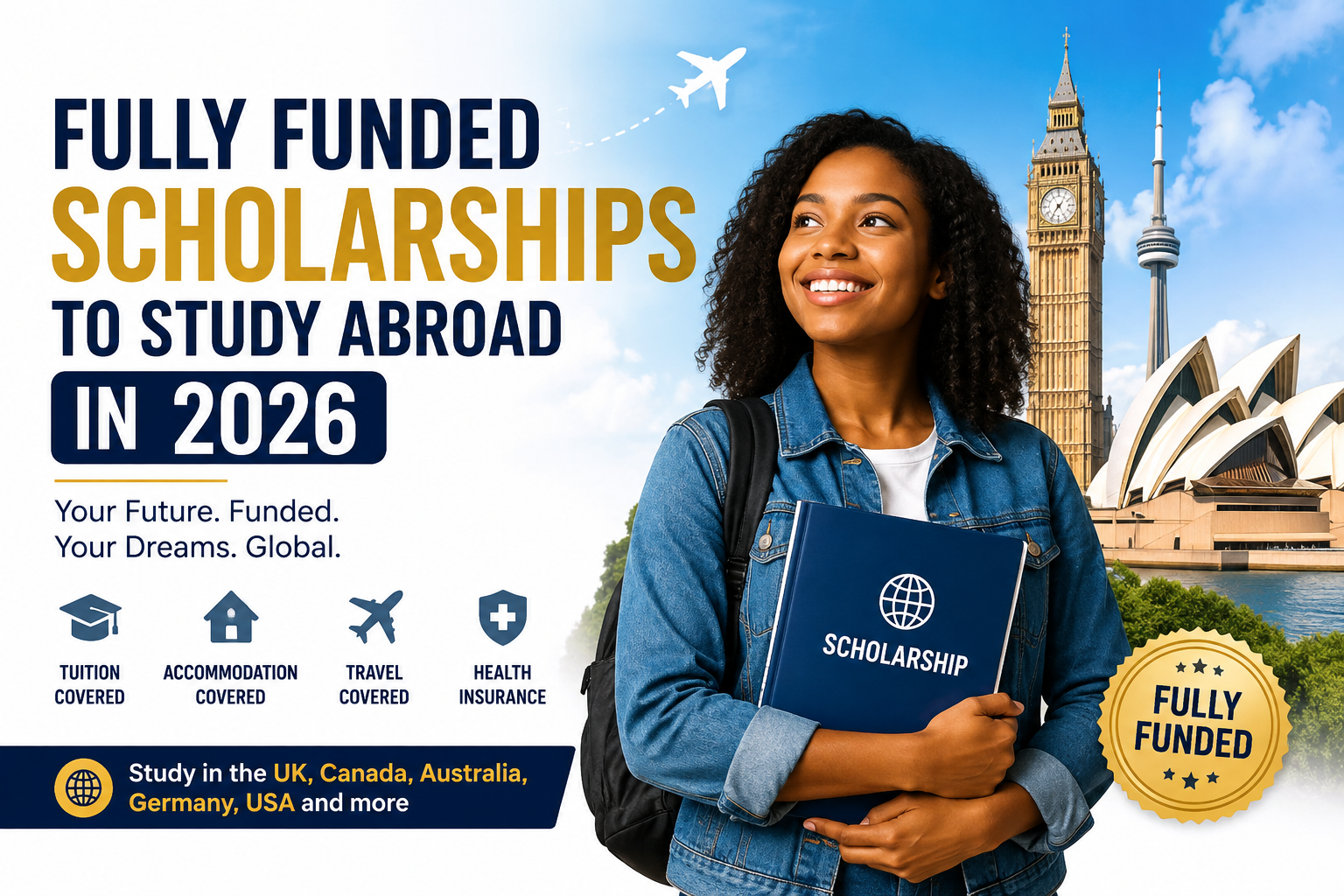 Fully Funded Scholarships to Study Abroad in 2026